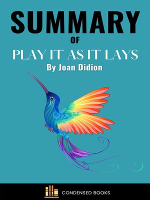 cover image of Summary of Play It as It Lays by Joan Didion